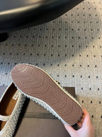 Alaia 25 Strass Ballet Flats White Suede Goatskin 303727