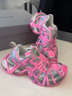 3XL EXTREME LACE SNEAKER SILVER AND PINK