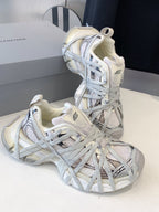 3XL EXTREME LACE SNEAKER BEIGE AND GRAY