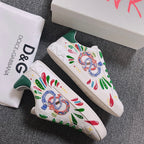 DC Portofino Limited Edition Sneakers Green Snake Embroidery & Sheepskin 288471