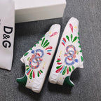 DC Portofino Limited Edition Sneakers Green Snake Embroidery & Sheepskin 288471