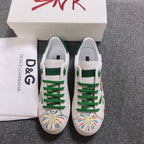 DC Portofino Limited Edition Sneakers Green Snake Embroidery & Sheepskin 288471