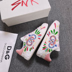 DC Portofino Limited Edition Sneakers Pink Snake Embroidery & Sheepskin 288470
