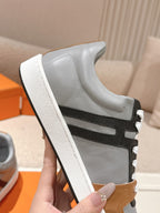 HM 25ss Sneakers Gray Black Brown Cowhide 577546