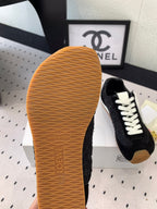 Loewe 25 Runner Sneaker Black Mesh Suede 265455
