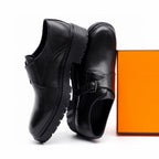 HM Men's Loafer Black Calfskin 616537