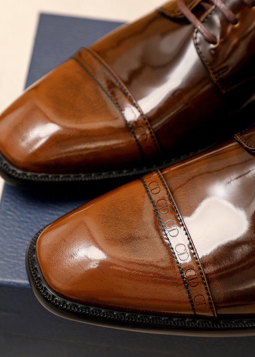 CD Derby Shoe Brown Patent Leather 638975