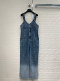 CC Denim Jumpsuit Blue Cotton