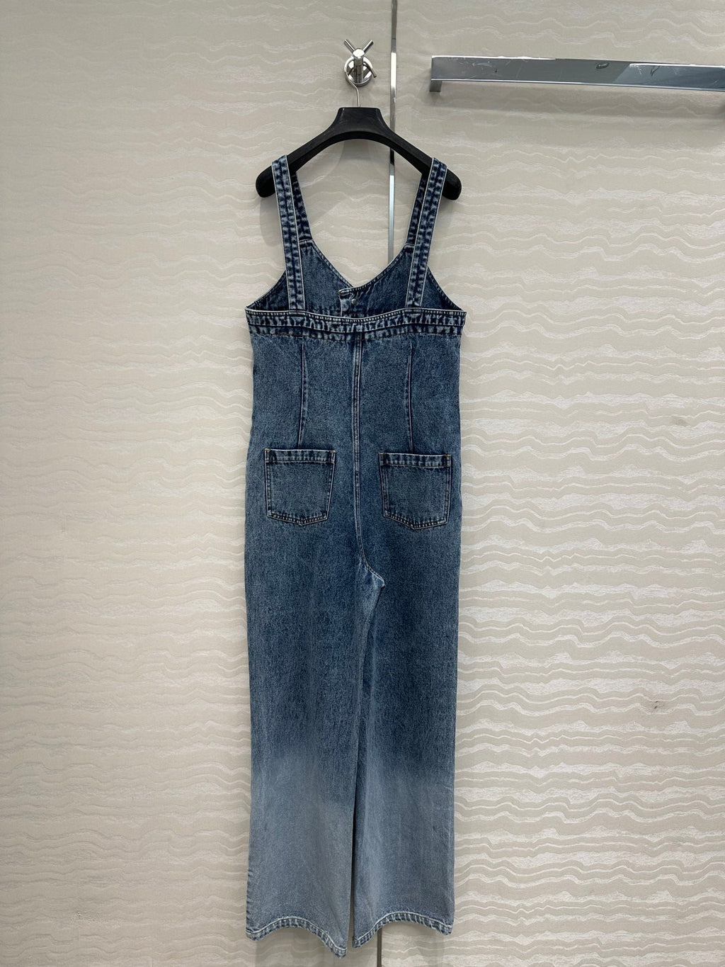 CC Denim Jumpsuit Blue Cotton