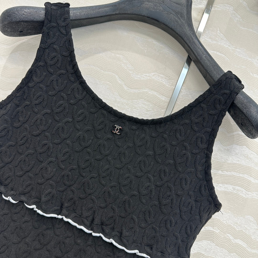CC One-piece Swimsuit Black Polyamide