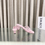 Loewe 25 Petal Anagram Slide 45mm Pink Sheepskin