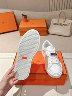 HM Day Sneakers White Perforated Calfskin 577515