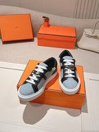 HM Day Sneakers Black Calfskin Denim 577520