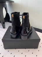 CC 24 Mold GHW Classic Ankle Boots 30mm Black Patent & Glitter 432514