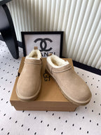 UGG Women Classic Micro Boots Beige Suede And Wool 514140