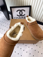 UGG Women Classic Micro Boots Tan Suede And Wool 514141