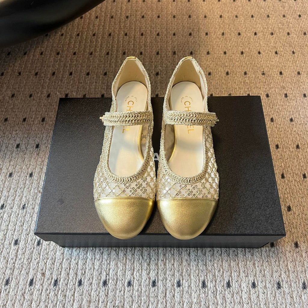 CC 25A Métiers d'Art Ballet Gold Sequin Woven 530672