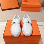HM 25ss Loafers White Sheepskin 577163