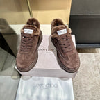 Jimmy Diamond Maxi Retro F Trainer Coffee Suede Shearing 538896