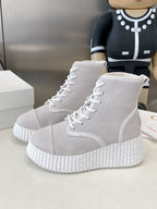 Chloe snow boots light grey suede 531623