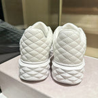 Jimmy Choo Diamond Maxi Platform Sneaker White Nappa Leather 538900