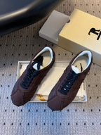 The Row 2025 Smiley Face Sneaker Gray Suede 561650