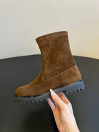 The Row 2025 Boot Brown Suede 561645