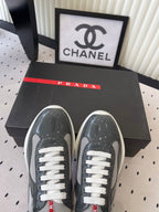 Pra 2025 Sneaker Dark Gray Patent Leather Mesh 554584