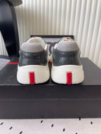 Pra 2025 Sneaker Dark Gray Patent Leather Mesh 554584