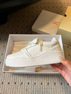 The Row 2025 Smiley Face Sneaker White Cowhide 561652