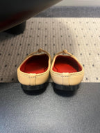 BV 26s Flats Mules Beige Calfskin