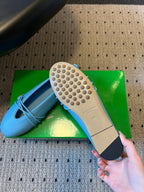 BV 26s Espadrille Ballet Flats Blue Lambskin