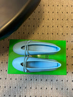 BV 26s Espadrille Ballet Flats Blue Lambskin