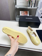 CC 26s Ballet Flat Lemon Yellow Glossy Sheepskin 684823