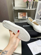 CC 26s Ballet Flat White Glossy Sheepskin 684825