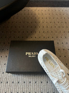 Prada 26s Collapse Sneakers White Crochet Laced 726977
