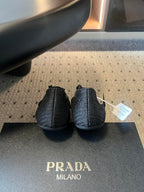 Prada 26s Collapse Sneakers Black Crochet Laced 726978