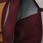 Longchamp Small Le Pliage Tote Bag Brown Burgundy Polyamide Leather