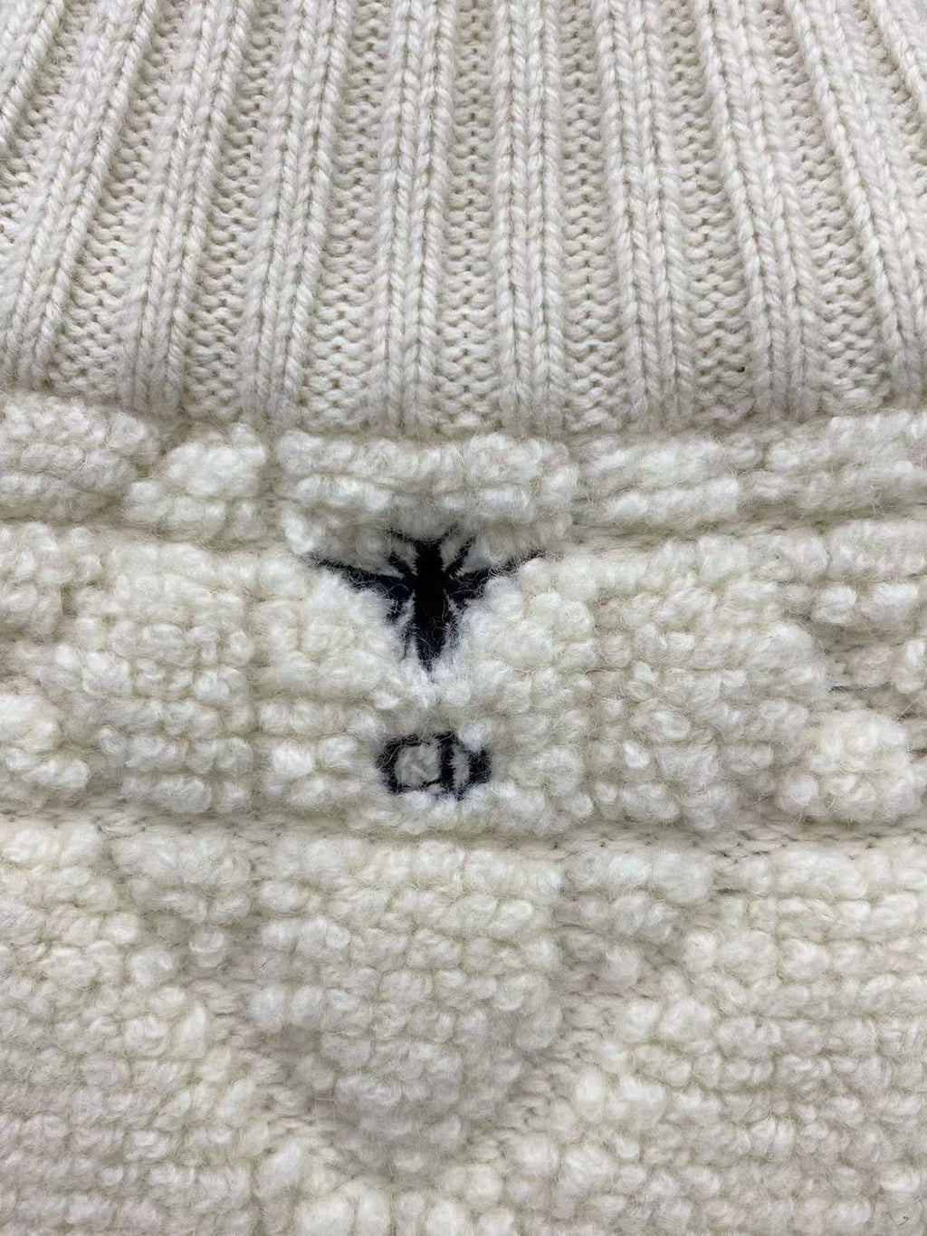 CD Macrocannage Zipped Cardigan