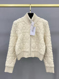 CD Macrocannage Zipped Cardigan