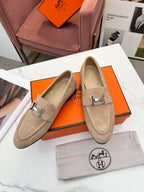 PARIS LOAFER PASTEL PINK SUEDE