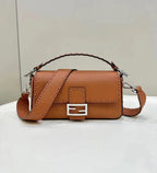 BAGUETTE 27CM TAN CALFSKIN SILVER HARDWARE