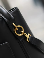 le 37 26cm black calfskin gold hardware