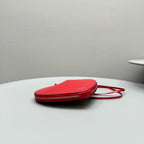 le coeur red calfskin shouder bag
