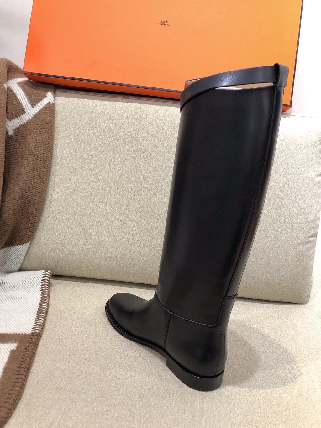 HM Black Leather Jumping Boots