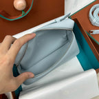 Extra Pocket L19 Light Sky Blue Cowhide Shw