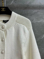 CC 25 White Cardigan Jacket Cotton