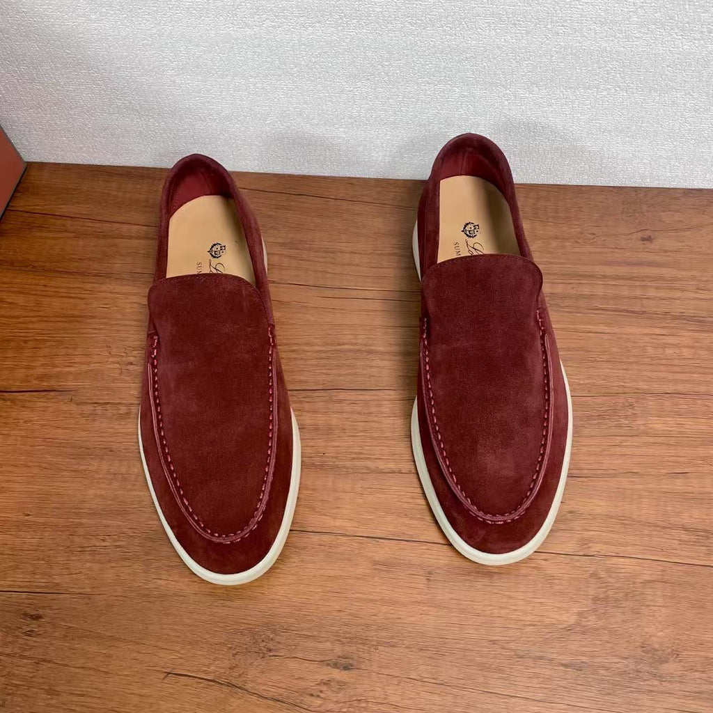 LP Unisex Summer Walk Loafer Burgundy Suede
