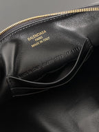 RODEO 22 IN BLACK CALFSKIN GOLD HARDWARE