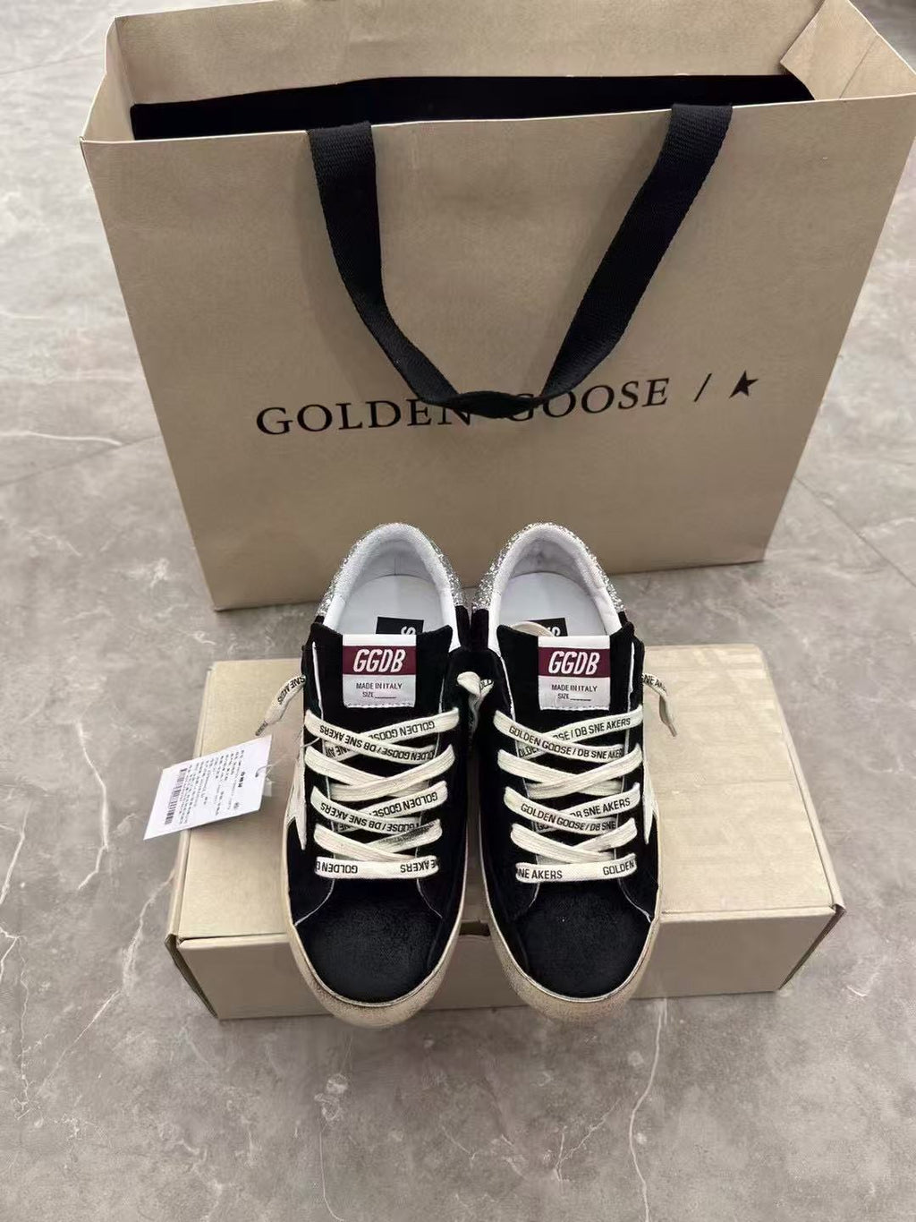 Super-Star 20mm Black Suede Sneaker